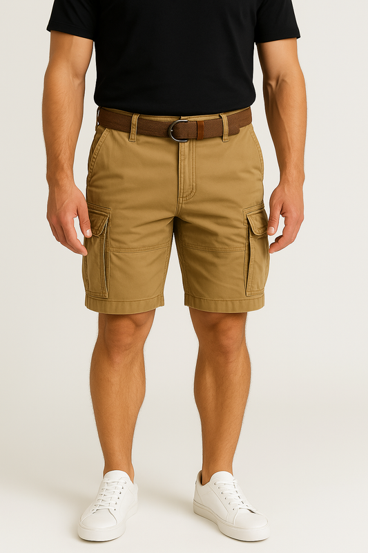 Cargo Bermuda Shorts with Belt