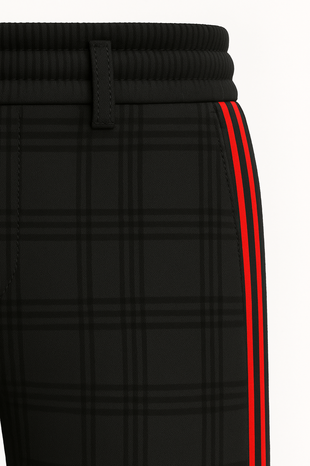 Checked Bermuda Shorts with Drawstring Waist