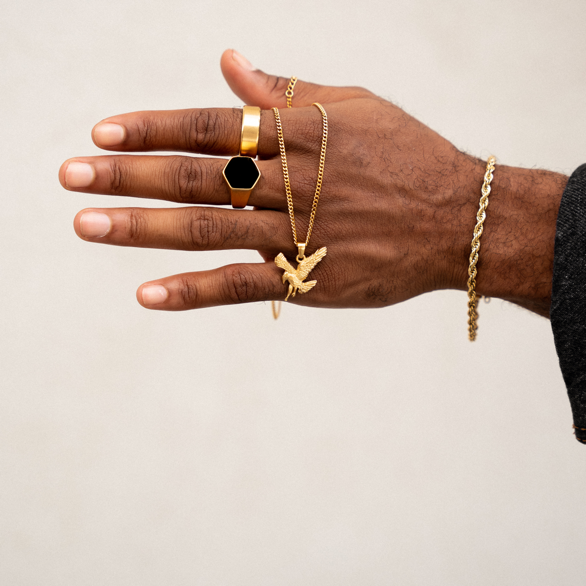 Gold-Plated Rope Bracelet