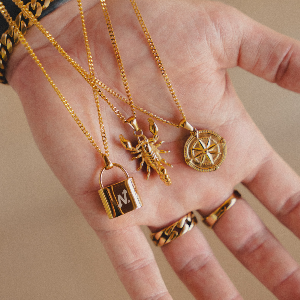 Gold Scorpion Necklace