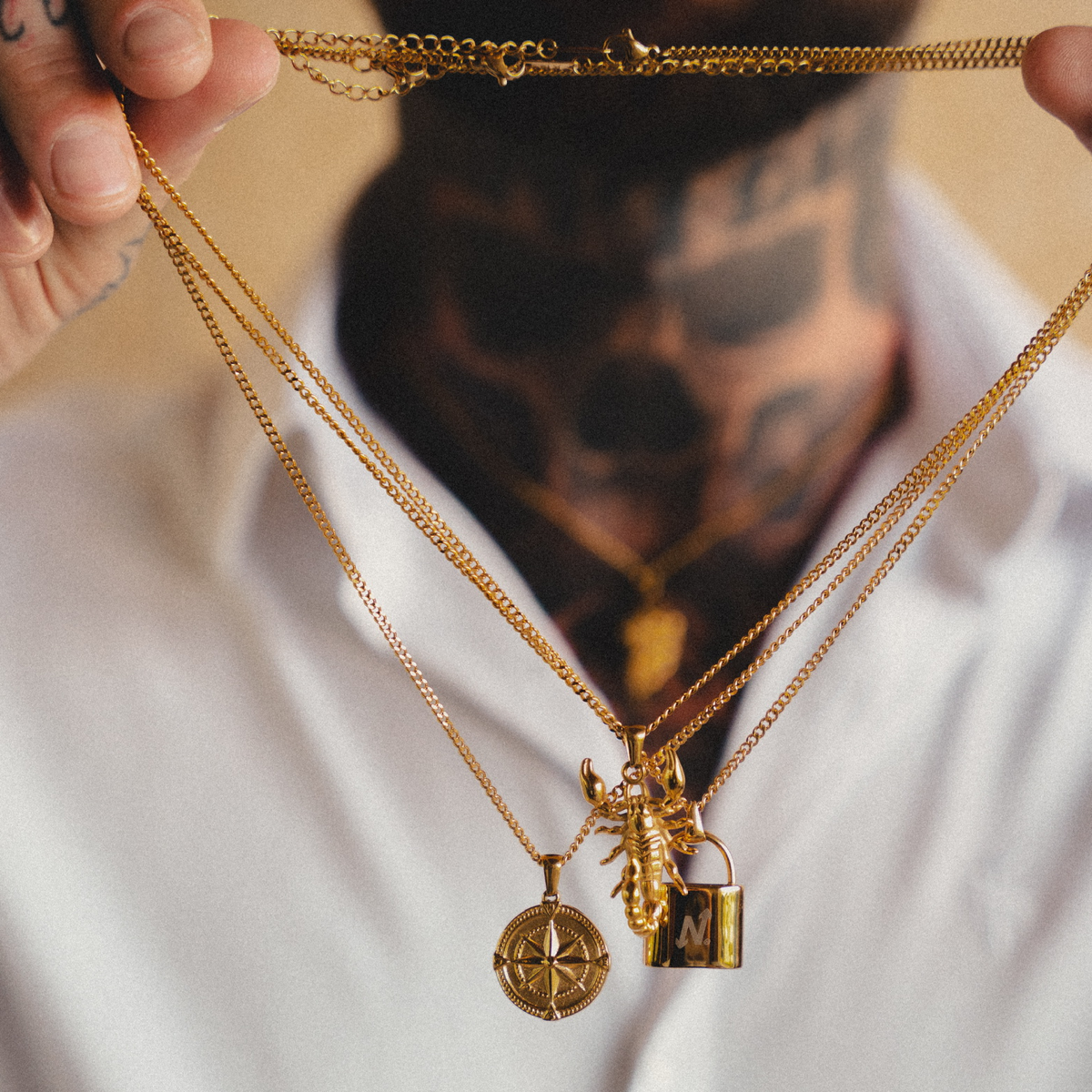 Gold Scorpion Necklace
