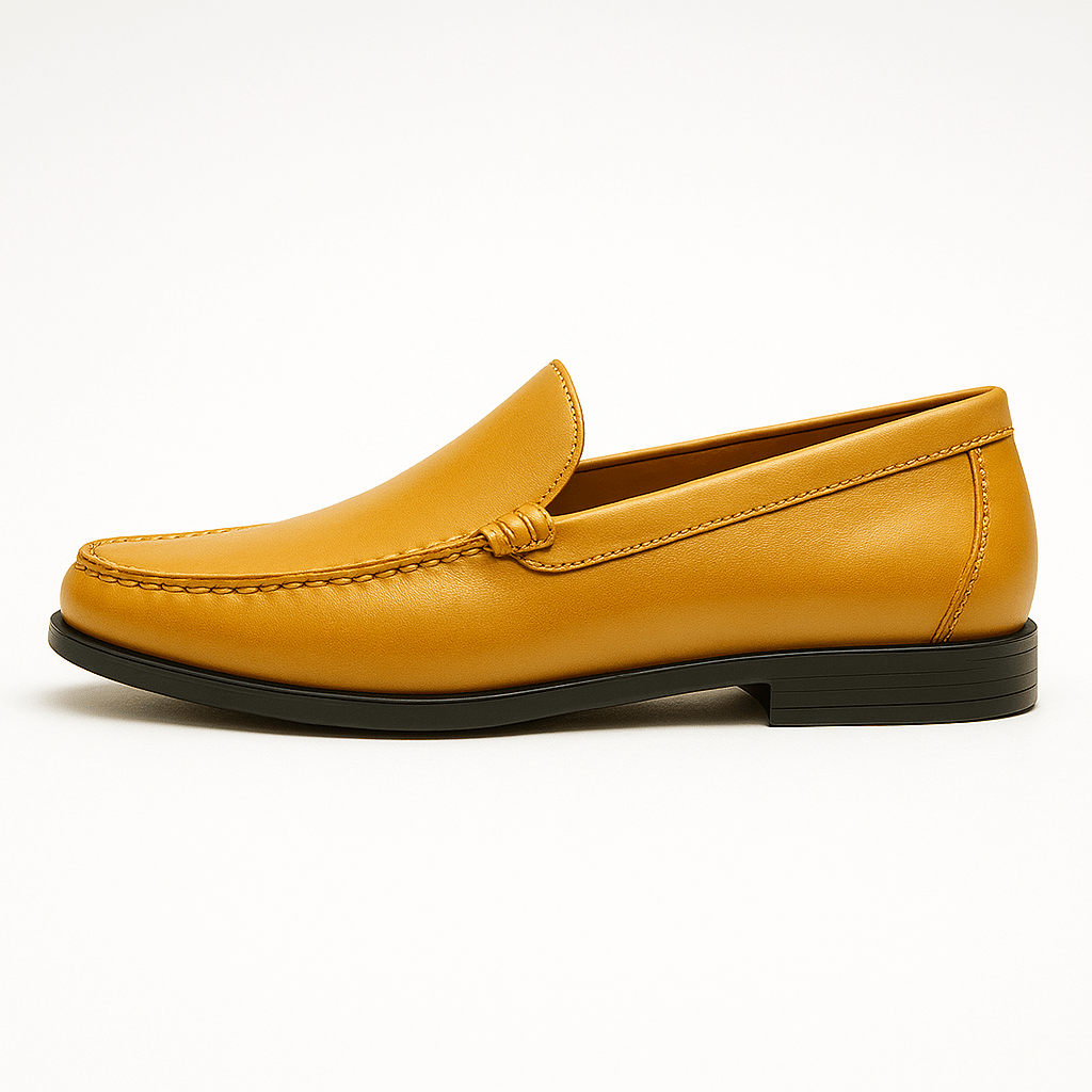 Leather Moccasins with Italian Touch