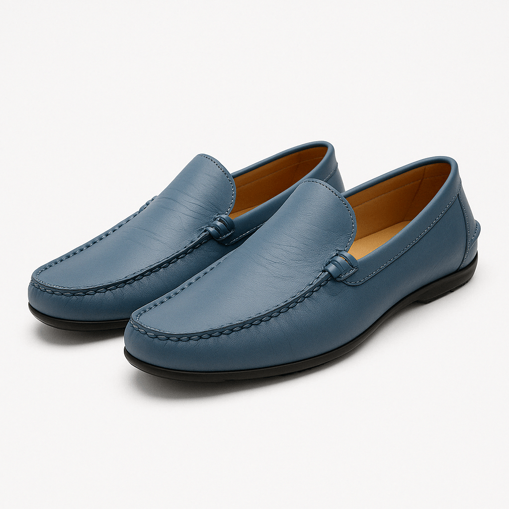 Leather Moccasins with Italian Touch