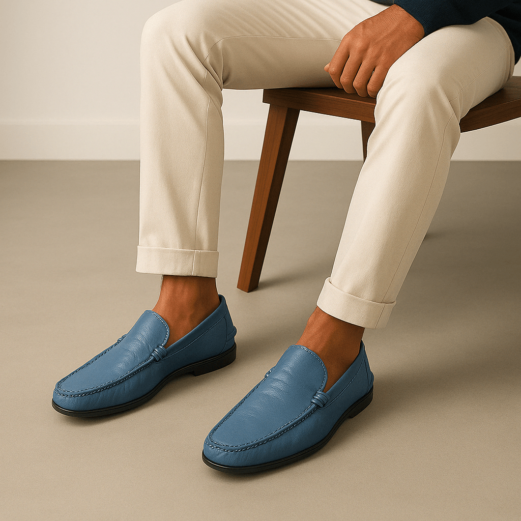 Leather Moccasins with Italian Touch