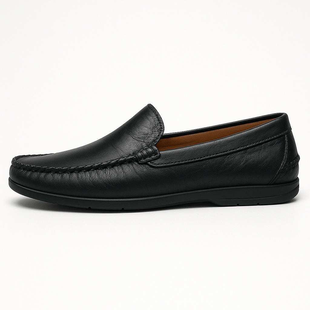 Leather Moccasins with Italian Touch