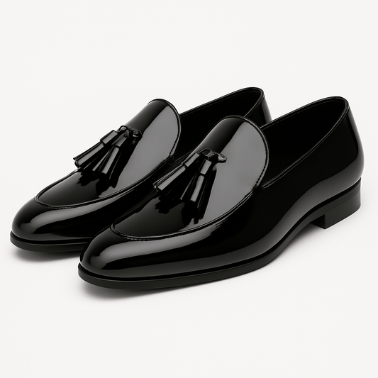 Italian Moccasins with Glossy Finish