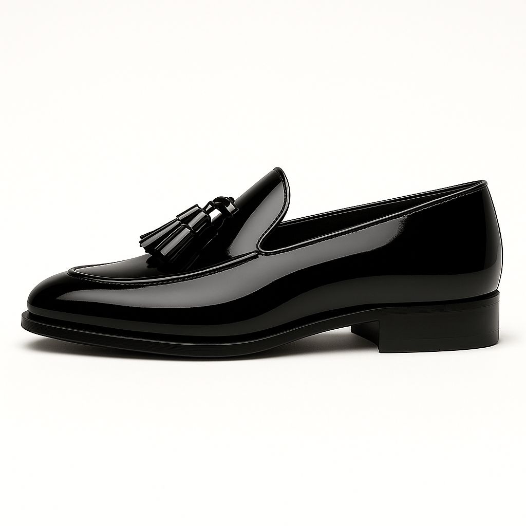Italian Moccasins with Glossy Finish