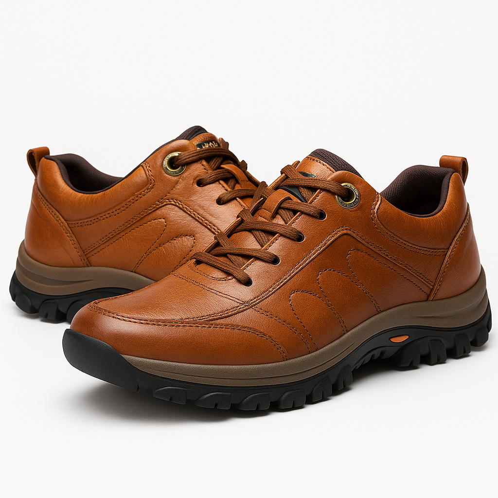 Men's Leather Shoes with Arch Support