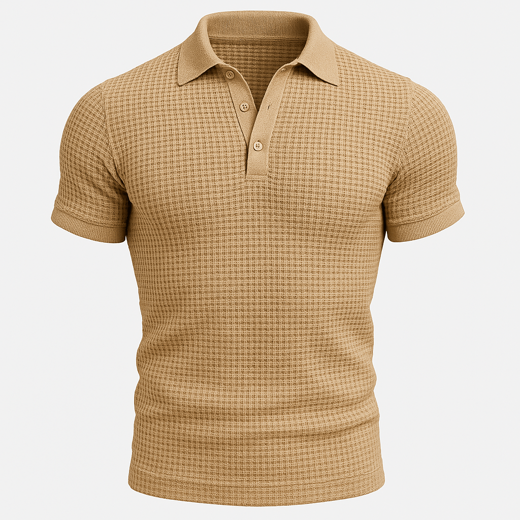 Men's Knitted Polo Shirt