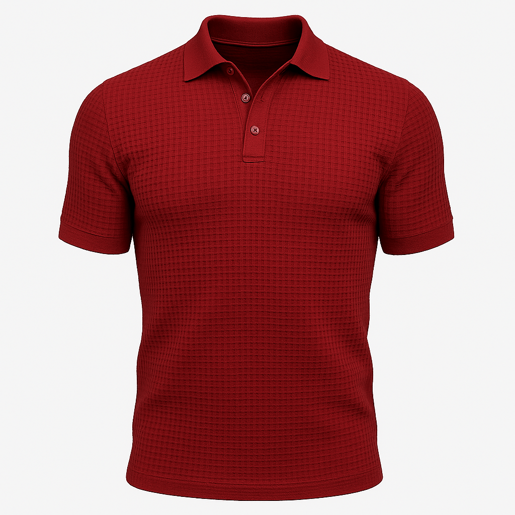 Men's Knitted Polo Shirt