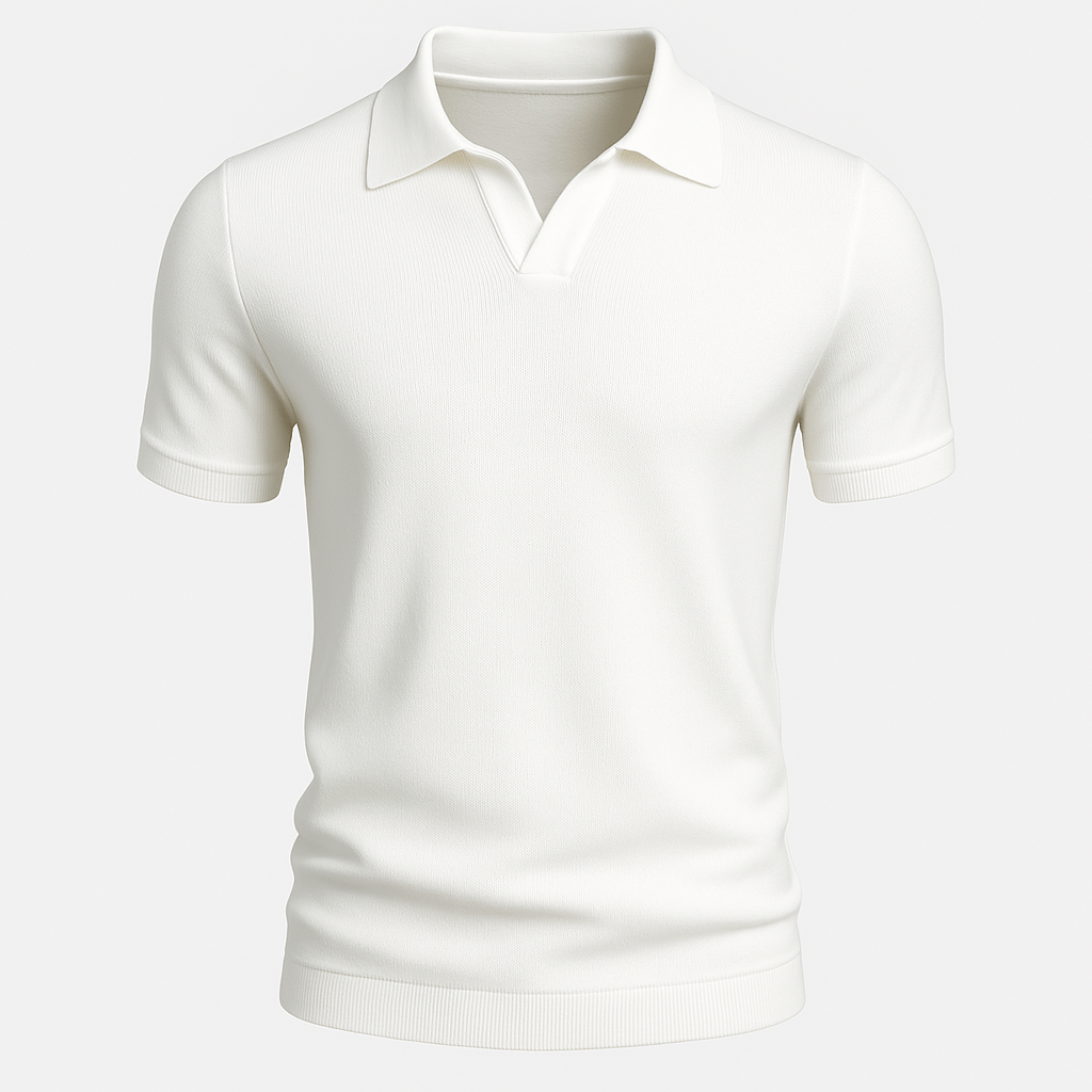 Men's V-Neck Polo Shirt
