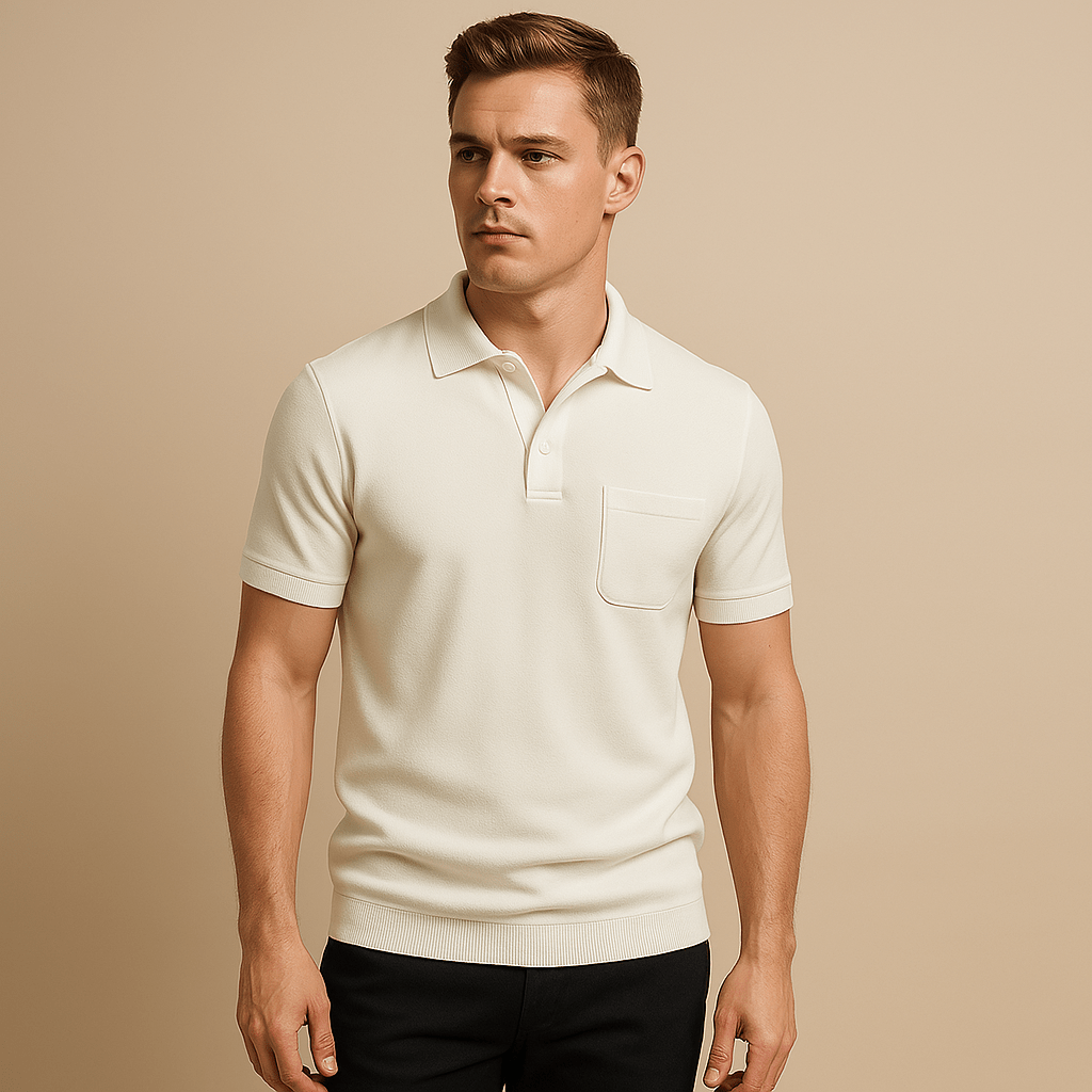 Men's V-Neck Polo Shirt