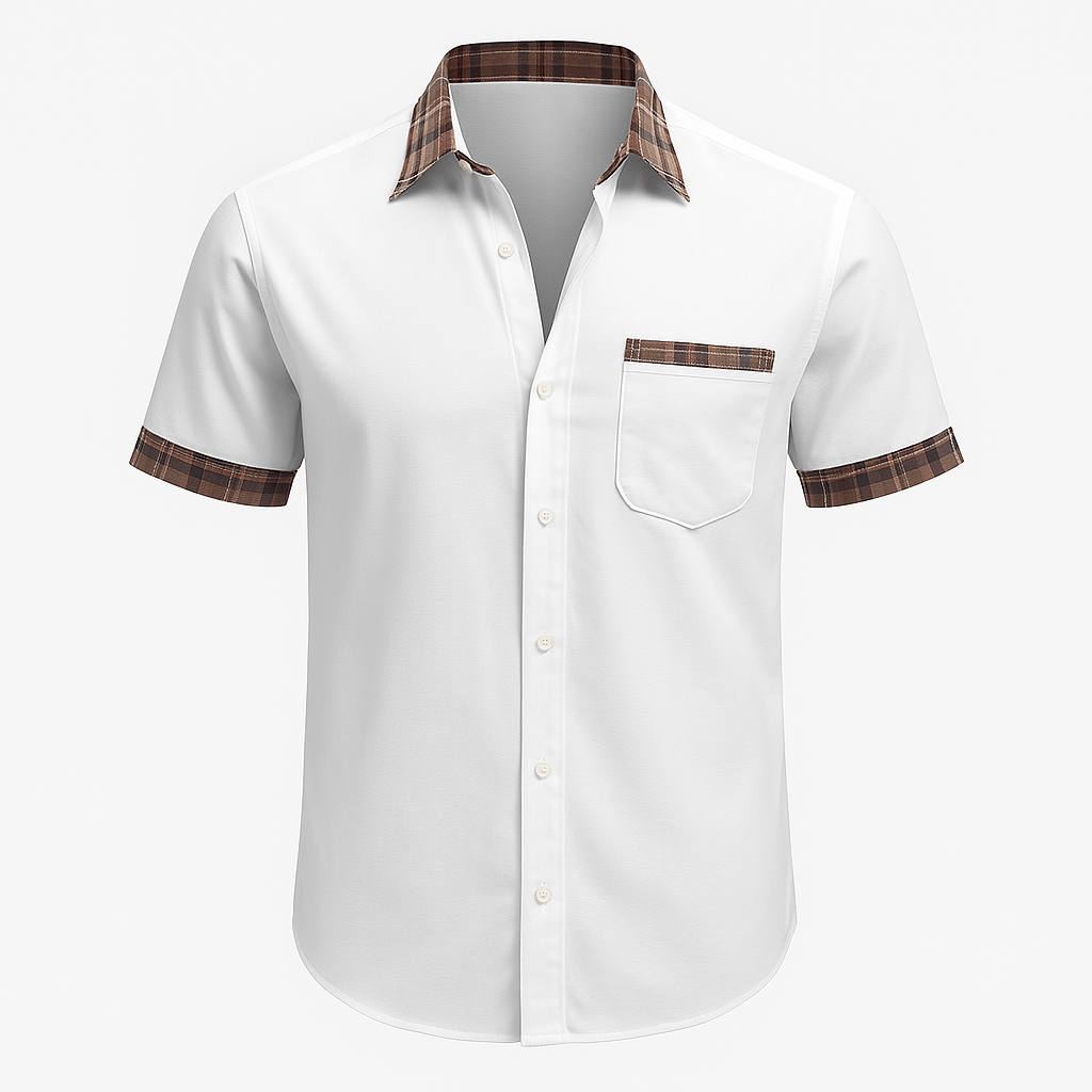 Men's Short Sleeve Cotton Shirt
