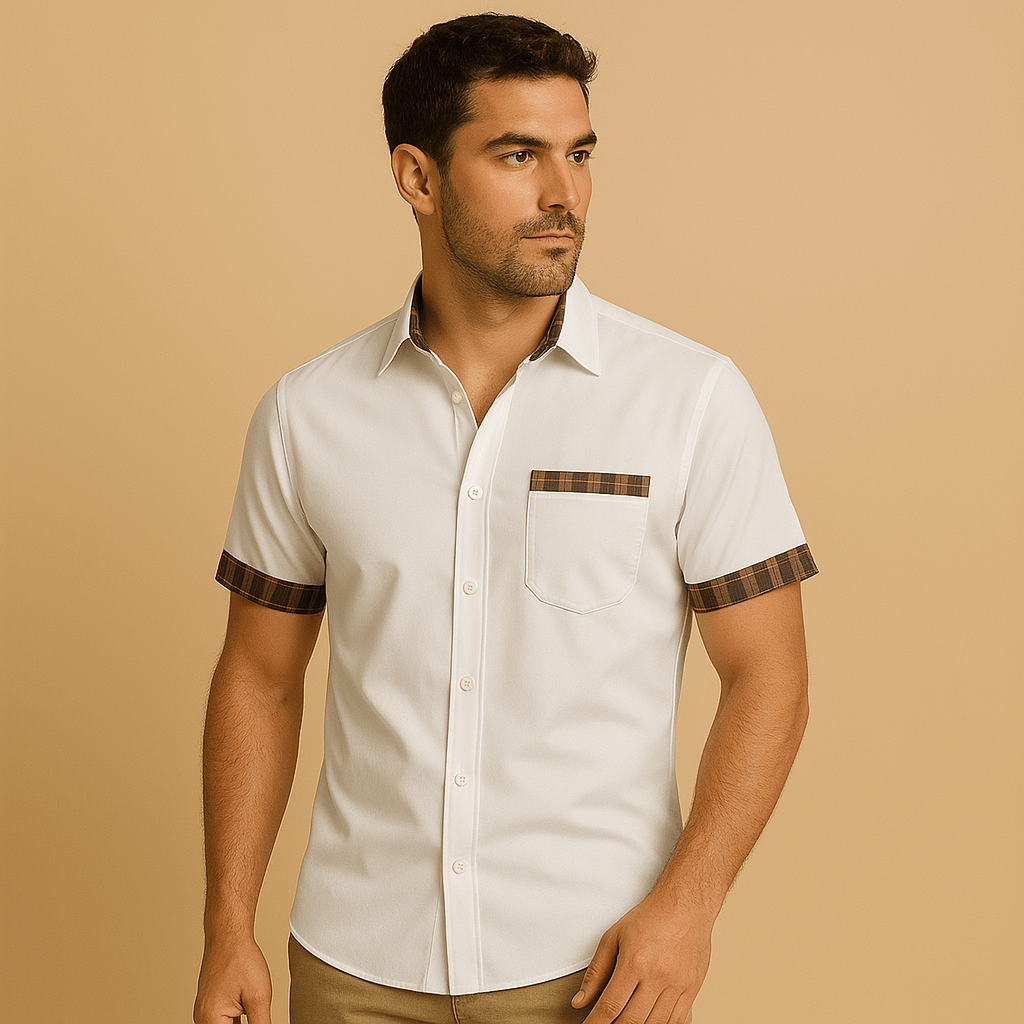 Men's Short Sleeve Cotton Shirt