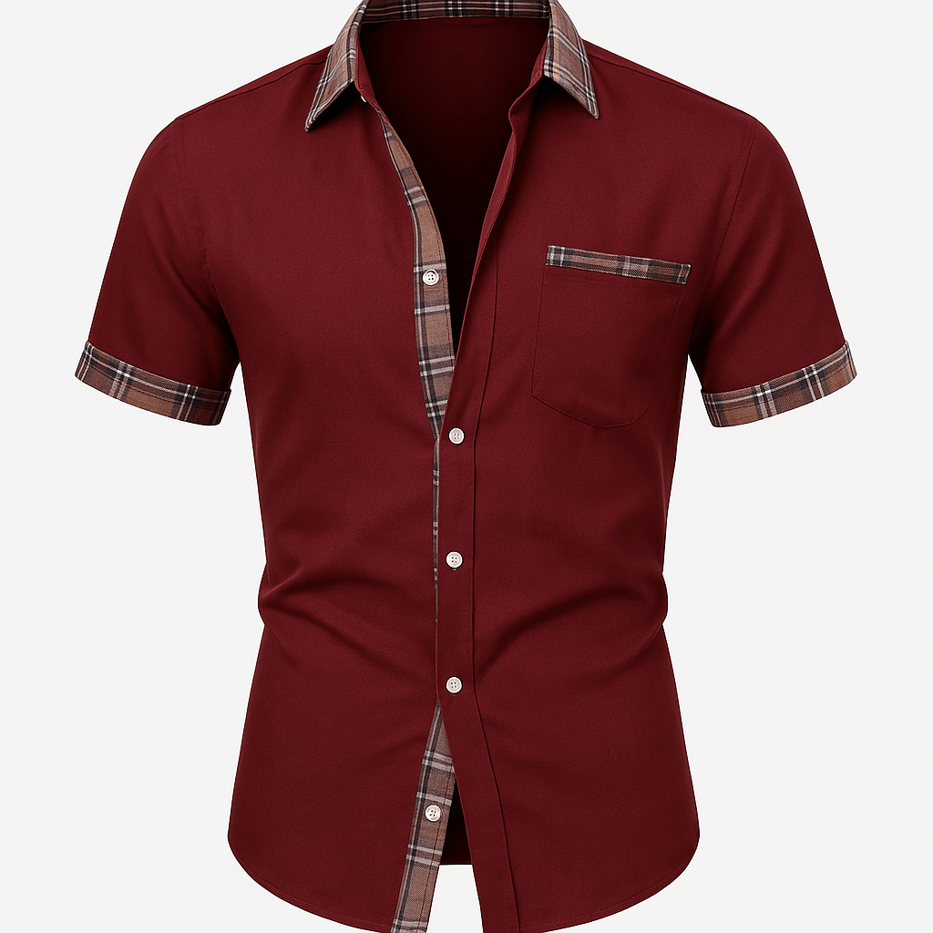 Men's Short Sleeve Cotton Shirt