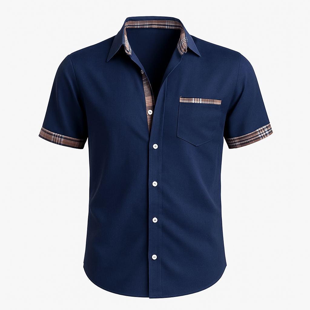 Men's Short Sleeve Cotton Shirt