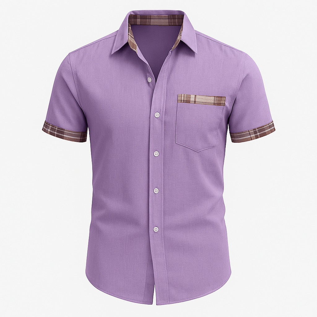Men's Short Sleeve Cotton Shirt