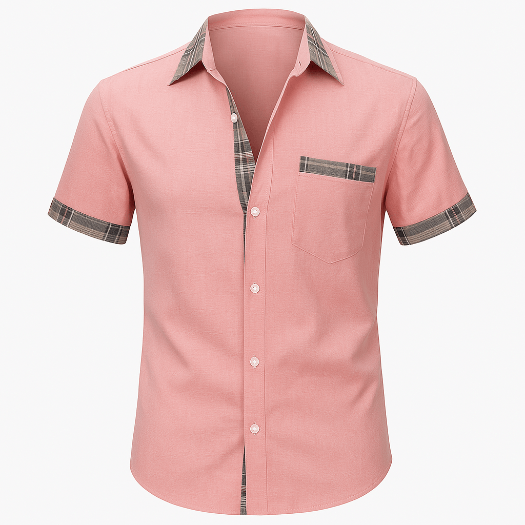 Men's Short Sleeve Cotton Shirt