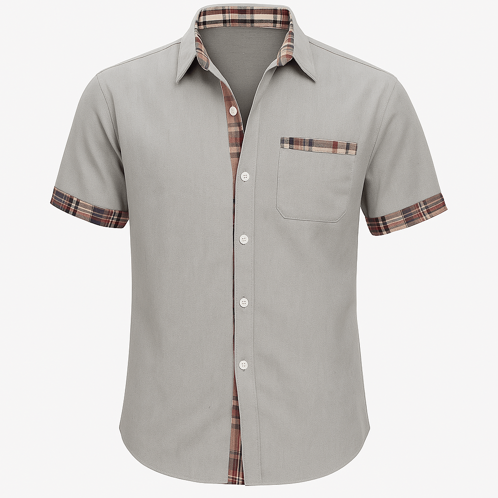 Men's Short Sleeve Cotton Shirt