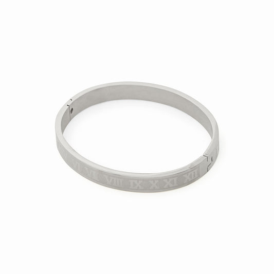 Silver Roman Numeral Bracelet