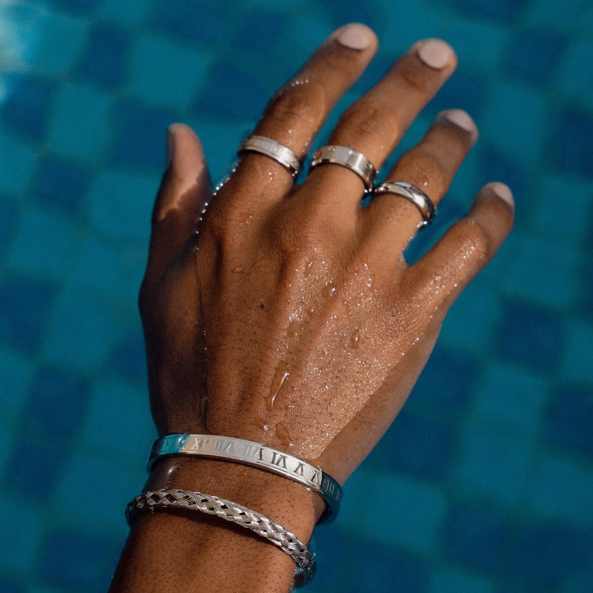 Silver Roman Numeral Bracelet