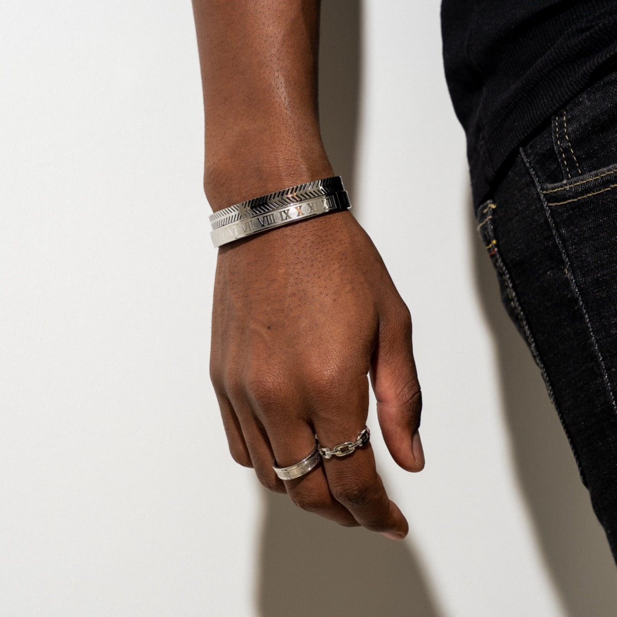 Silver Roman Numeral Bracelet