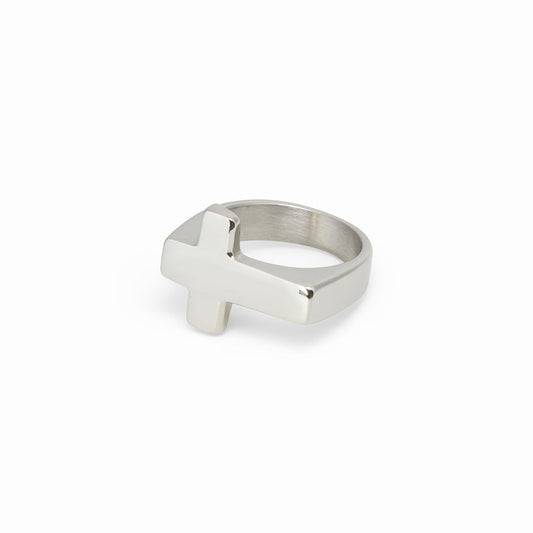 Silver Cross Ring