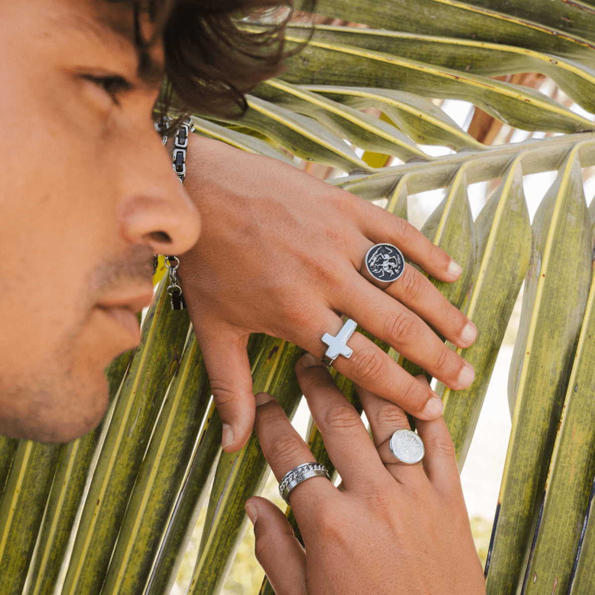 Silver Cross Ring