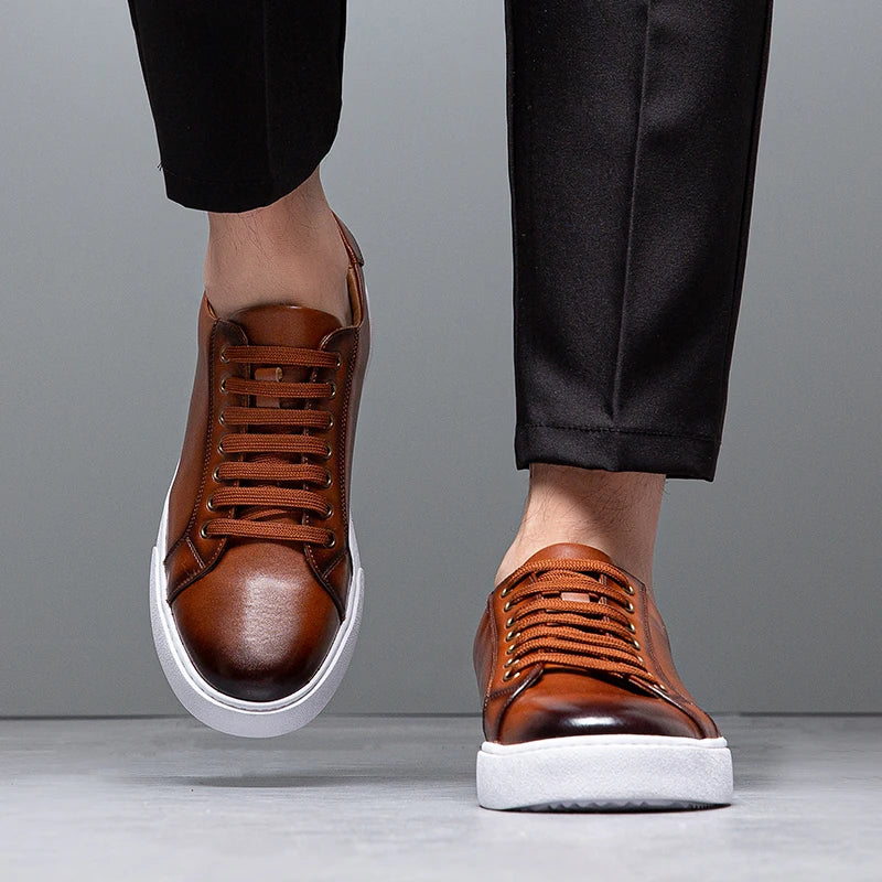 Men's Elegant Leather Sneakers