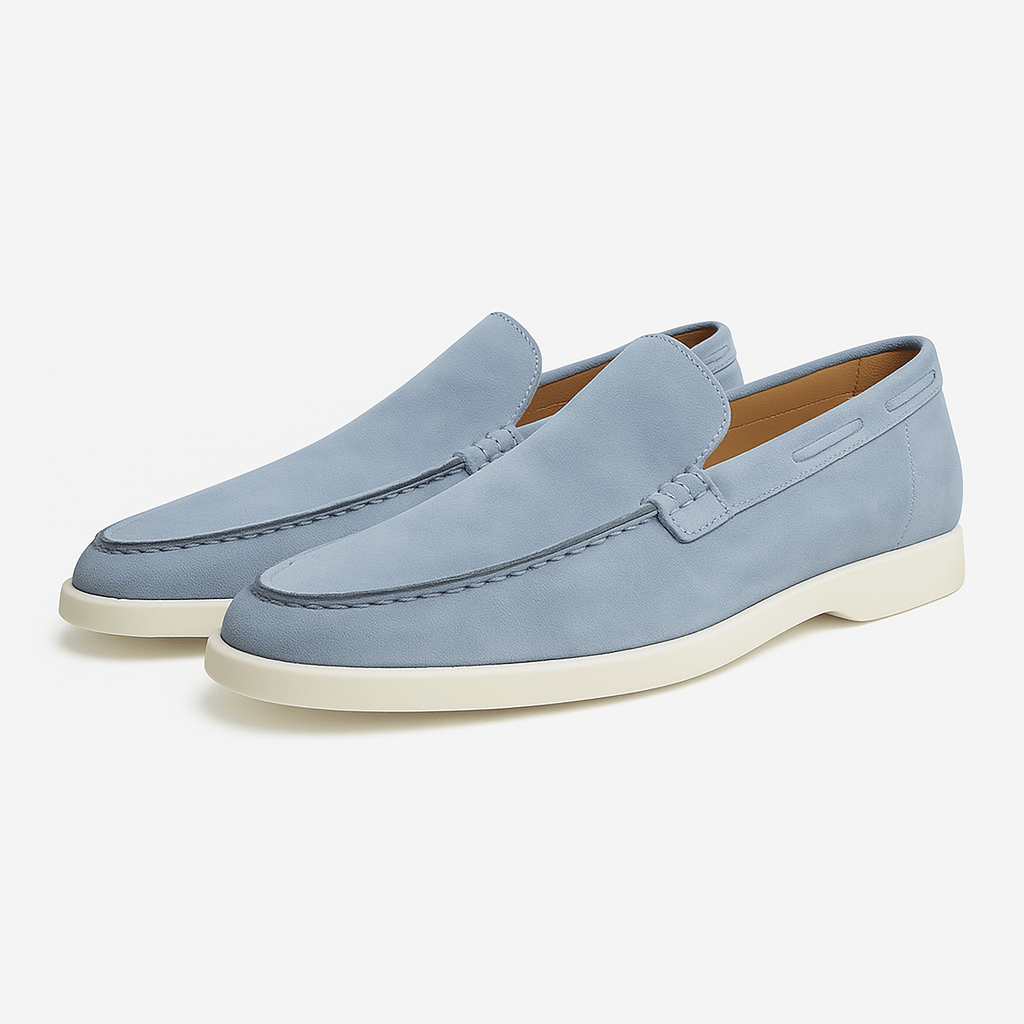 Suede Moccasins with Clean Lines