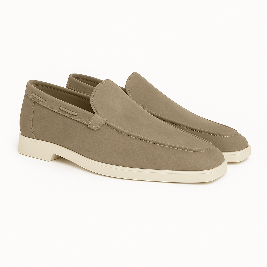 Suede Moccasins with Clean Lines