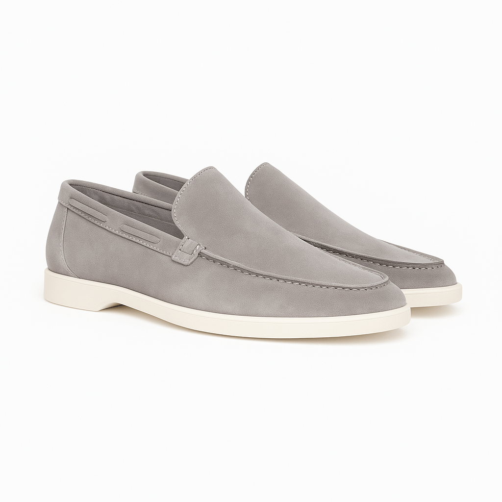 Suede Moccasins with Clean Lines