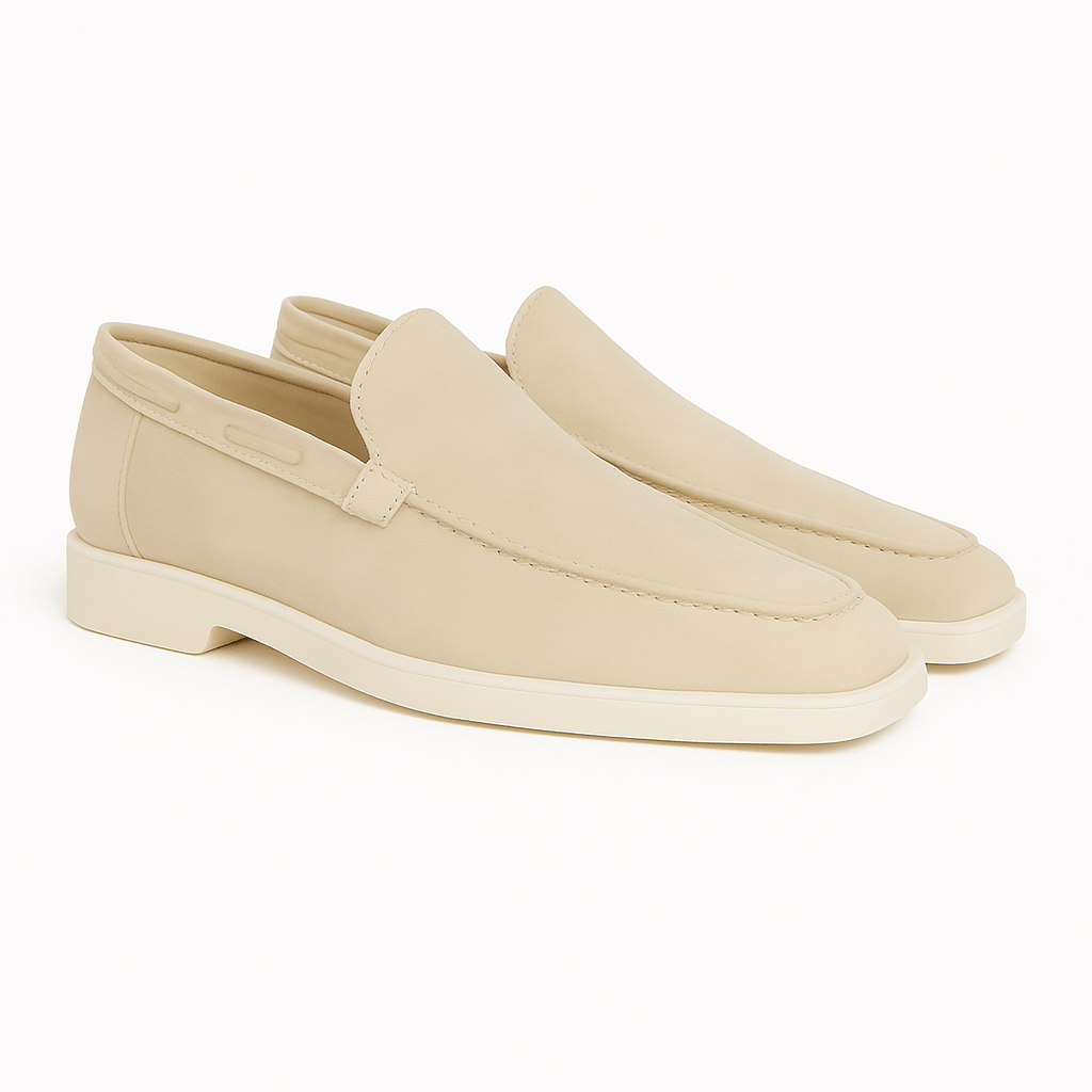 Suede Moccasins with Clean Lines
