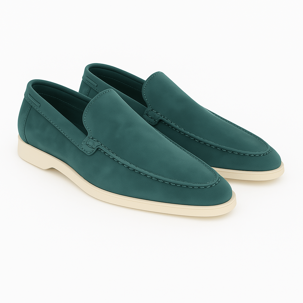 Suede Moccasins with Clean Lines