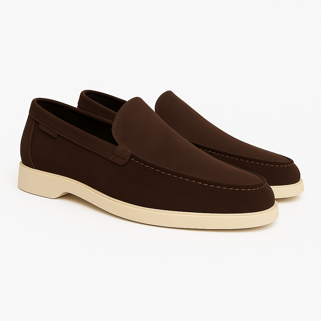 Suede Moccasins with Clean Lines