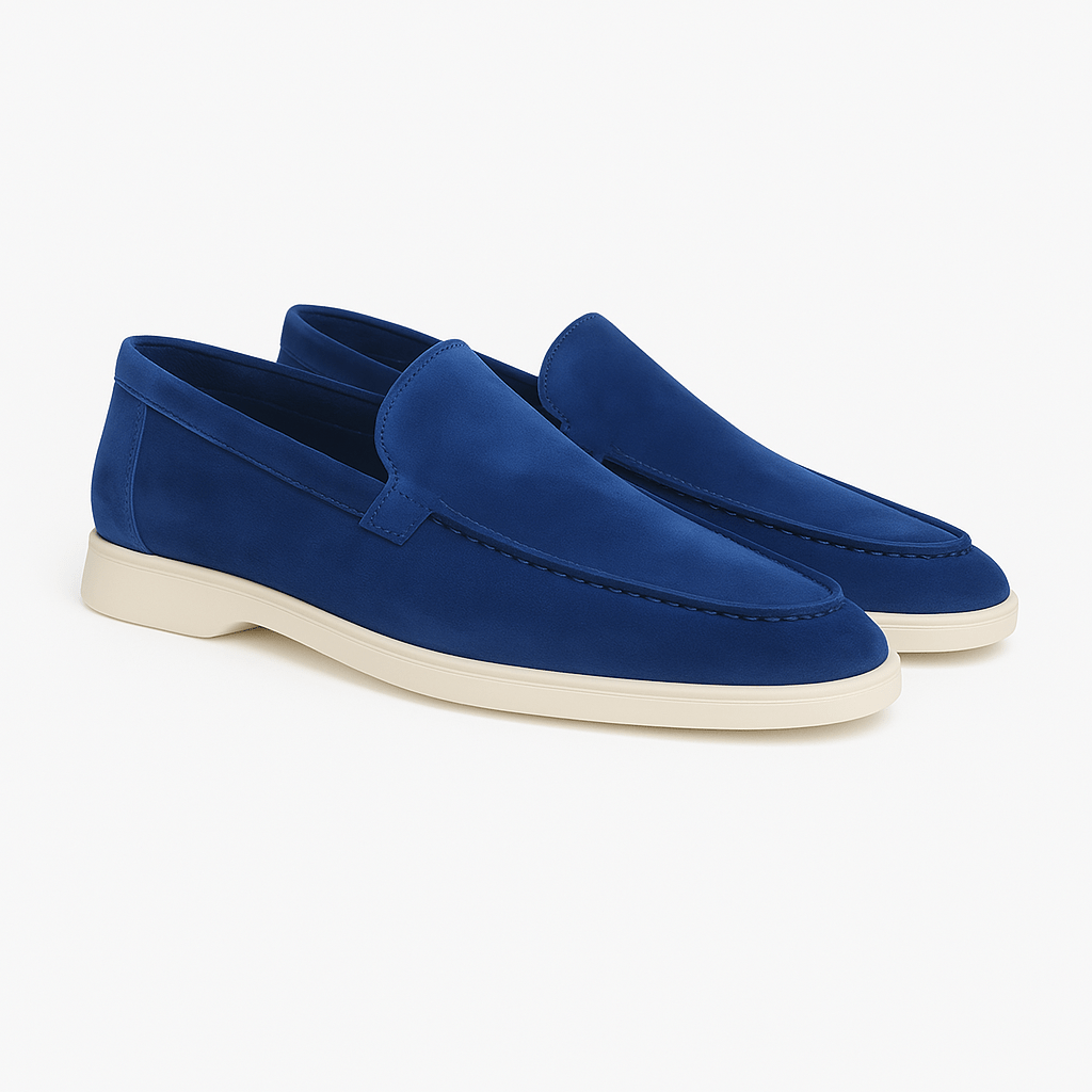 Suede Moccasins with Clean Lines