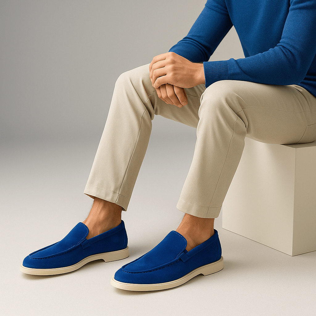 Suede Moccasins with Clean Lines