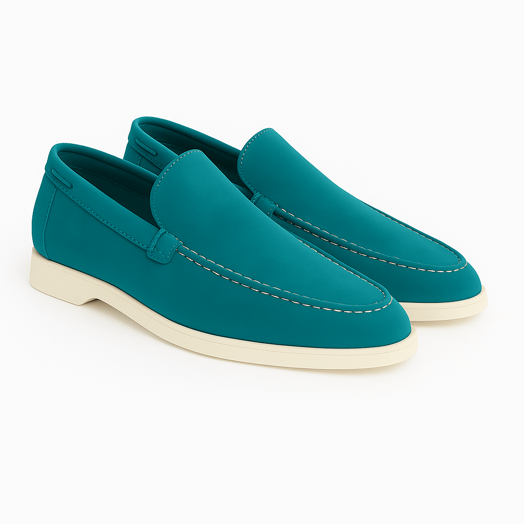 Suede Moccasins with Clean Lines