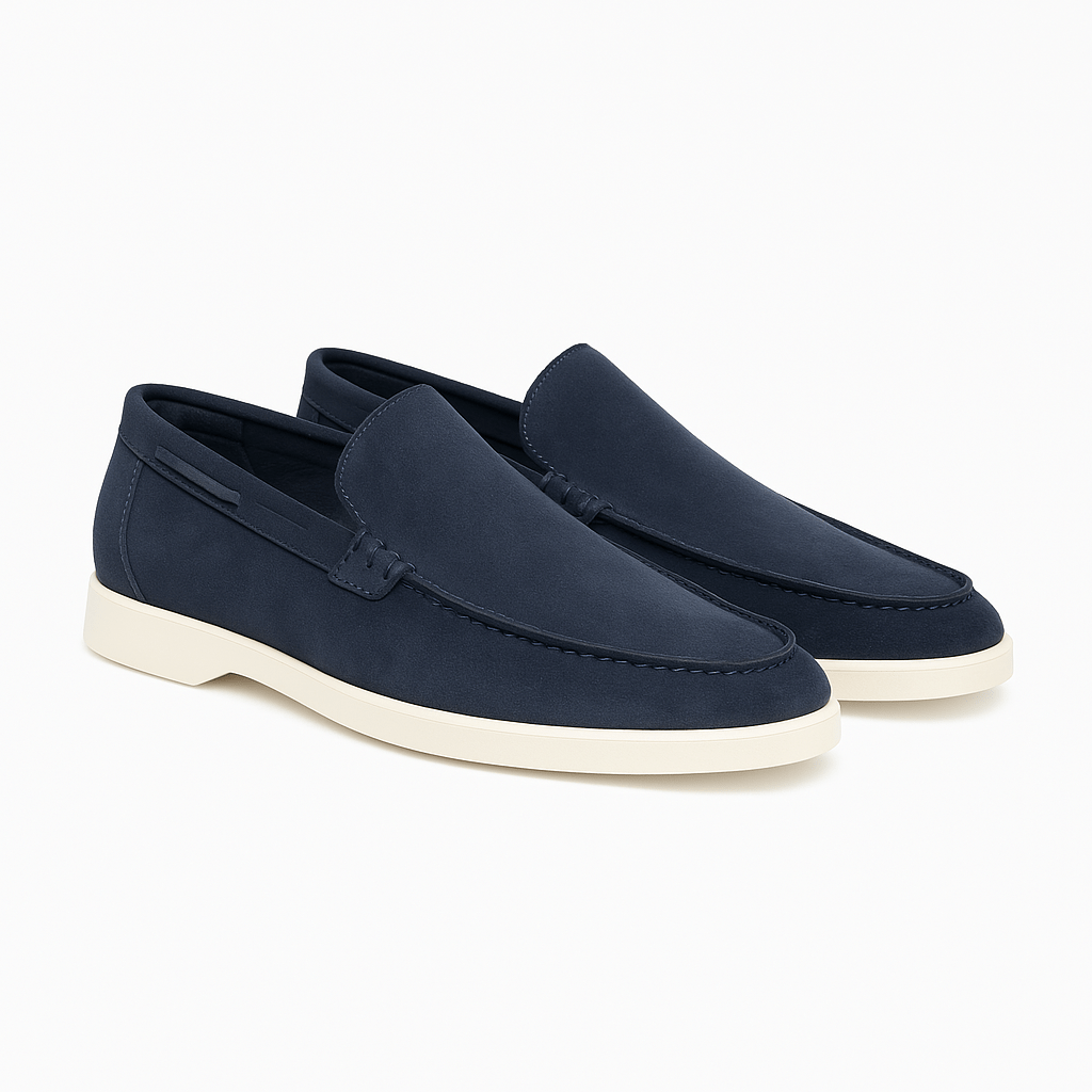 Suede Moccasins with Clean Lines