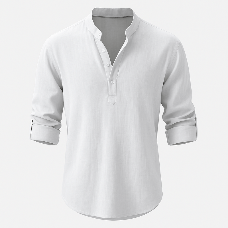 Summer Mao Collar Shirt