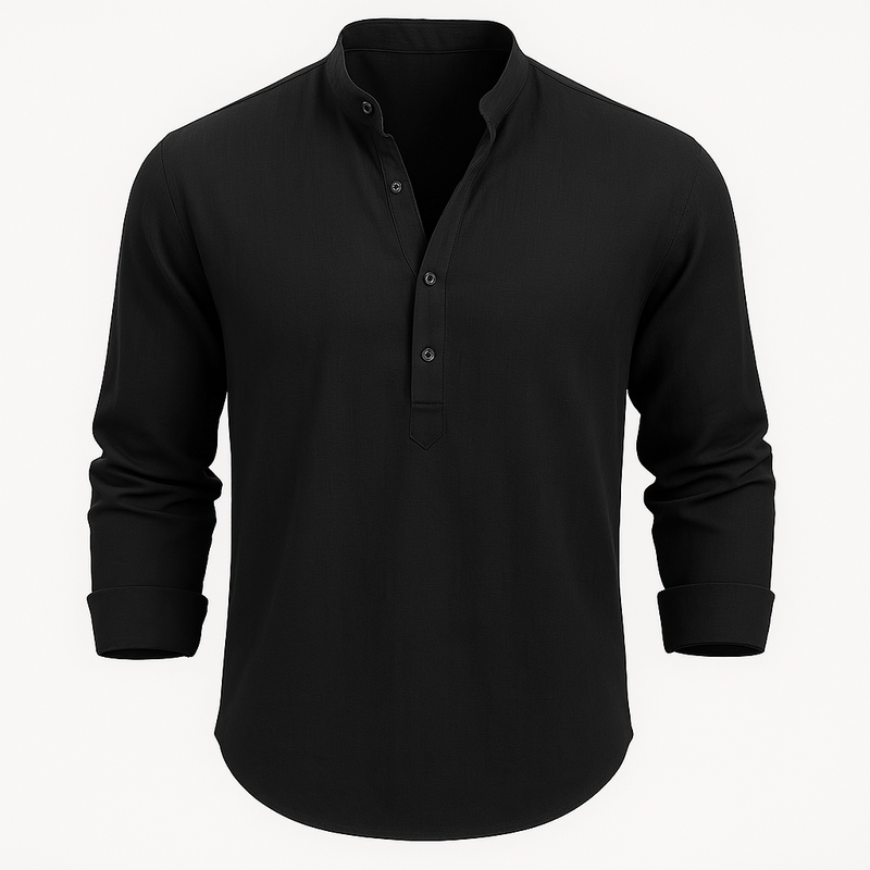 Summer Mao Collar Shirt