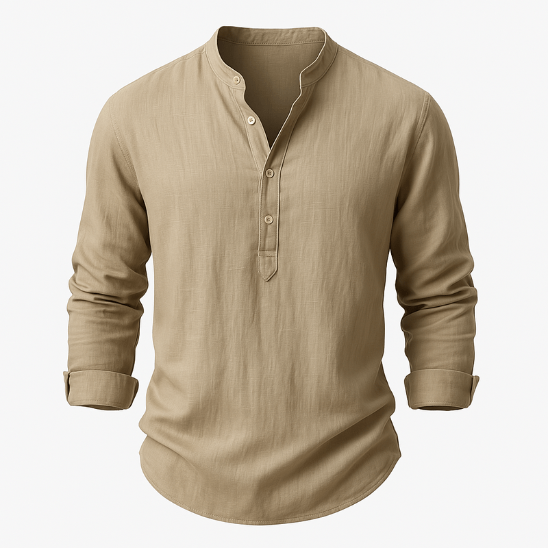 Summer Mao Collar Shirt