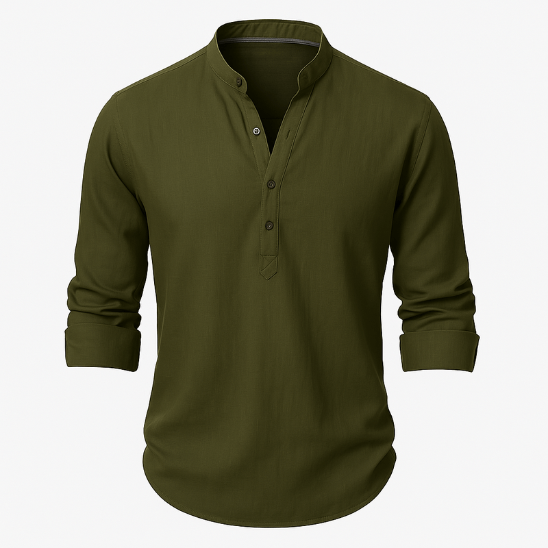 Summer Mao Collar Shirt