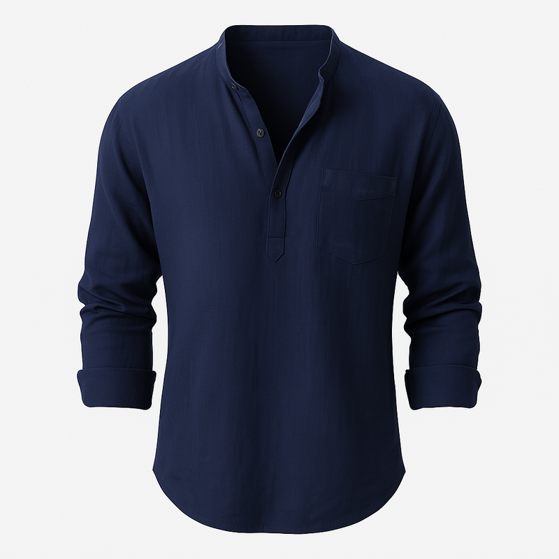 Summer Mao Collar Shirt